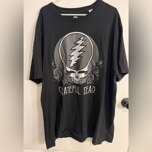 Men size 3XL Ripple Junction Black And Gray Grateful Dead Tee Shirt Read